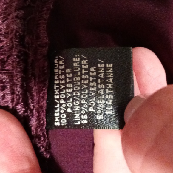 💜Lauren Ralph Lauren💜 - Plum Lace Overlay S/S Cocktail Dress - Picture 8 of 13